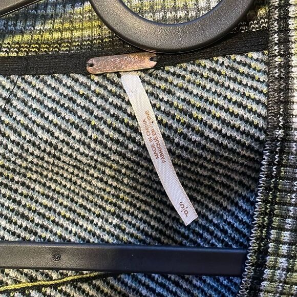 Free People Mcgregor Plaid Cardigan Green S - Picture 7 of 12